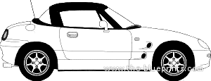 Suzuki Cappuccino (1993) - Suzuki - drawings, dimensions, pictures of the car
