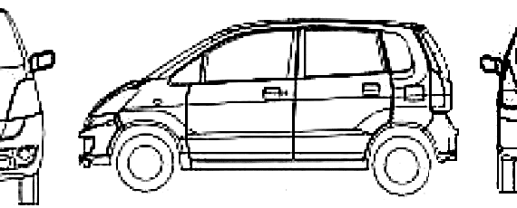 Suzuki Estilo (2008) - Сузуки - чертежи, габариты, рисунки автомобиля