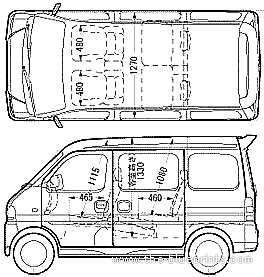 Suzuki Every Wagon (2006) - Suzuki - drawings, dimensions, pictures of the car