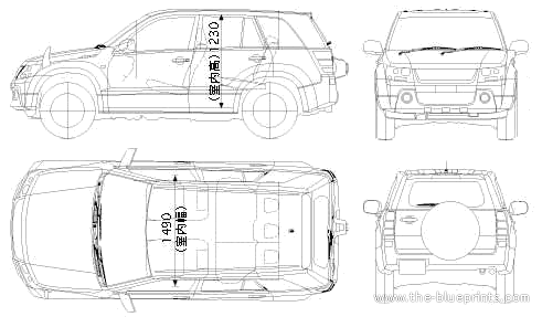 Suzuki Grand Vitara (2006) - Suzuki - drawings, dimensions, pictures of the car