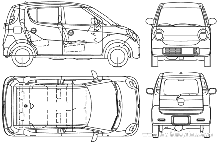 Suzuki MR Wagon (2007) - Suzuki - drawings, dimensions, pictures of the car