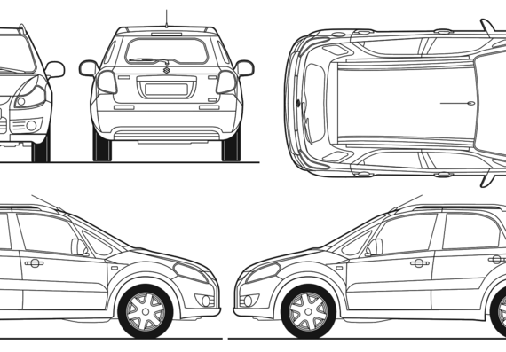 Suzuki SX4 - Suzuki - drawings, dimensions, pictures of the car