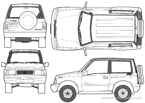 Suzuki Vitara 2-Door (1994) - Suzuki - drawings, dimensions, pictures of the car