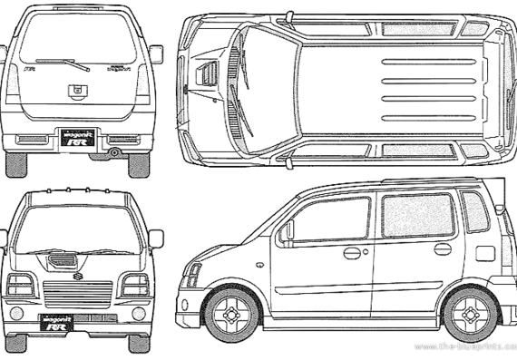 Suzuki Wagon R RR (1998) - Suzuki - drawings, dimensions, pictures of the car