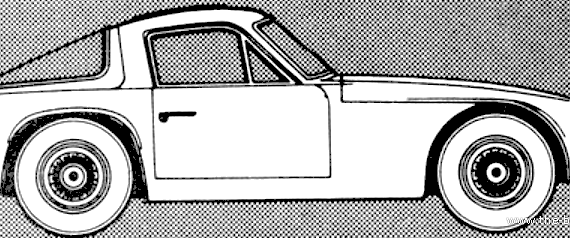 TVR 3000M (1980) - ТВР - чертежи, габариты, рисунки автомобиля