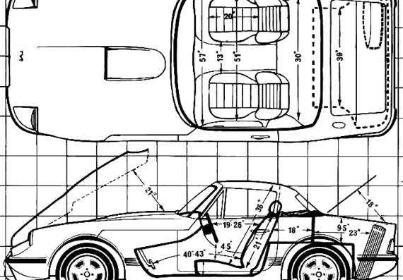 TVR S (1987) - TVR - drawings, dimensions, figures of the car
