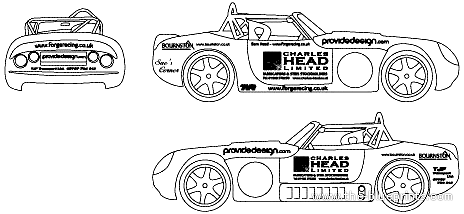 TVR Tuscan Challenge (2007) - TVR - drawings, dimensions, pictures of the car