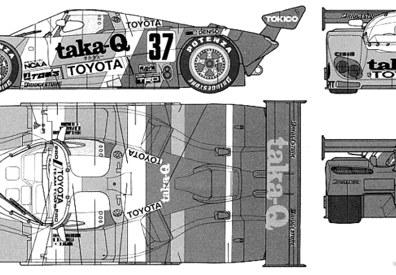 Taka-Q Toyota 88C-V - Разные автомобили - чертежи, габариты, рисунки автомобиля