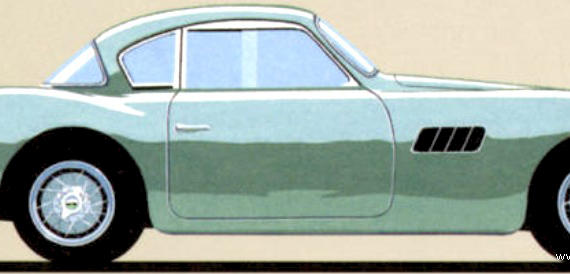 Talbot-Lago T14 LS (1956) - Тальбот - чертежи, габариты, рисунки автомобиля
