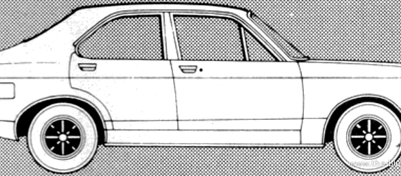 Talbot Avenger 1300 GL (1980) - Тальбот - чертежи, габариты, рисунки автомобиля