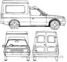 Talbot Horizon Fourgonette - Talbot - drawings, dimensions, pictures of the car