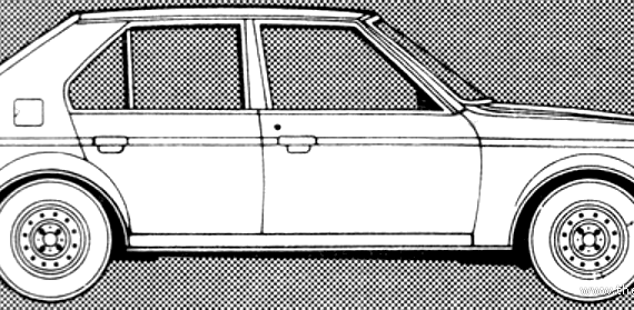 Talbot Horizon GL (1981) - Тальбот - чертежи, габариты, рисунки автомобиля