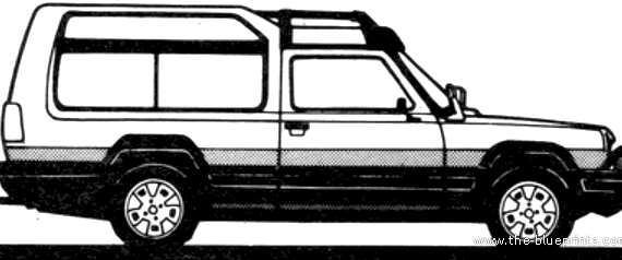 Talbot Matra Rancho (1981) - Тальбот - чертежи, габариты, рисунки автомобиля