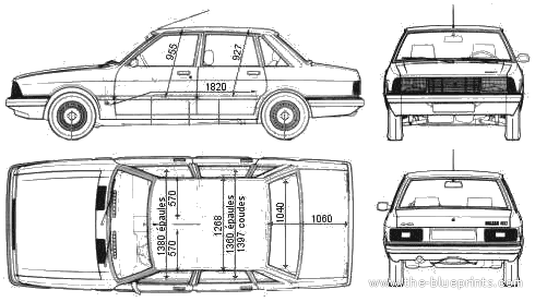 Talbot Solara (1980) - Тальбот - чертежи, габариты, рисунки автомобиля
