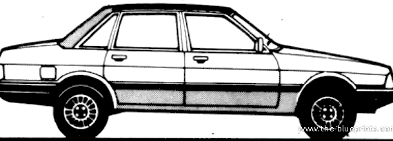 Talbot Solara (1981) - Тальбот - чертежи, габариты, рисунки автомобиля