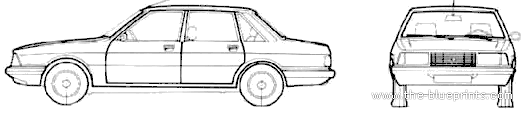 Talbot Solara (1982) - Тальбот - чертежи, габариты, рисунки автомобиля