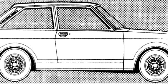 Talbot Sunbeam 1.0 LS (1980) - Тальбот - чертежи, габариты, рисунки автомобиля