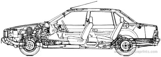 Talbot Tagora (1981) - Talbot - drawings, dimensions, pictures of the car
