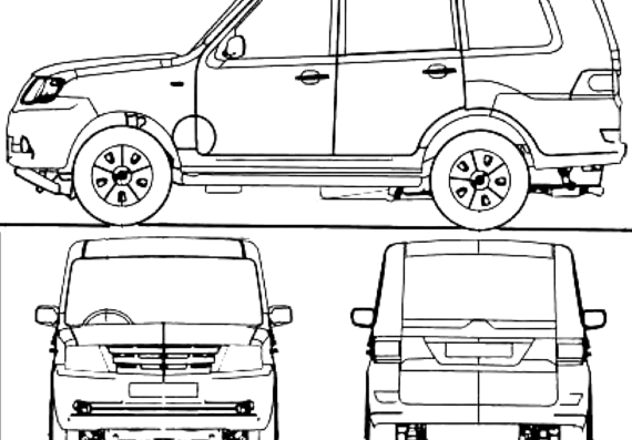 Tata Movus (2014) - Тата - чертежи, габариты, рисунки автомобиля