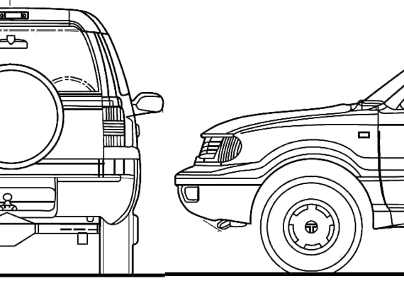 Tata Safari Dicor (2010) - Тата - чертежи, габариты, рисунки автомобиля