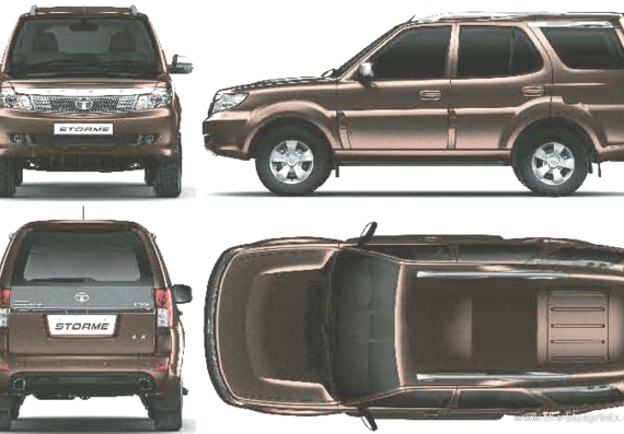 Tata Safari Storme (2012) - Tata - drawings, dimensions, pictures of the car