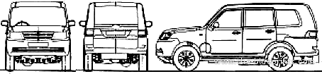 Tata Sumo Grande Mark II (2010) - Тата - чертежи, габариты, рисунки автомобиля