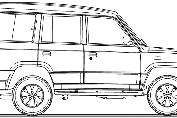 Tata Sumo Victa (2004) - Тата - чертежи, габариты, рисунки автомобиля