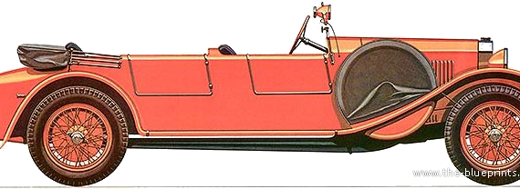 Tatra (1925) - Татра - чертежи, габариты, рисунки автомобиля