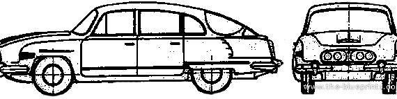 Tatra 2-603a - Татра - чертежи, габариты, рисунки автомобиля
