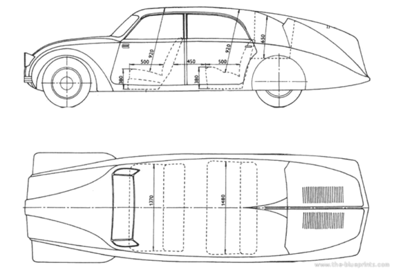 Tatra T-77A - Татра - чертежи, габариты, рисунки автомобиля