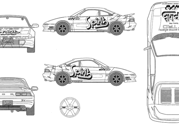 Techno PRO Spirit MR2 - Тойота - чертежи, габариты, рисунки автомобиля