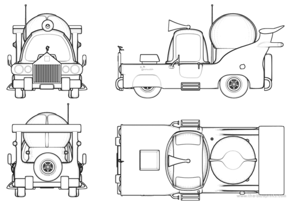 The Homer - Разные автомобили - чертежи, габариты, рисунки автомобиля