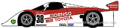 Toyota 89CV (1989) - Тойота - чертежи, габариты, рисунки автомобиля