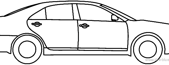 Toyota Camry AU (2012) - Тойота - чертежи, габариты, рисунки автомобиля
