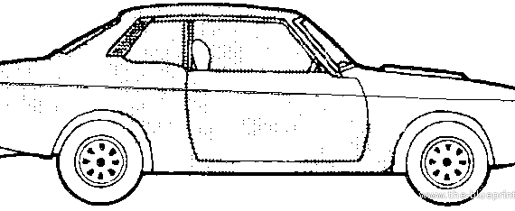 Toyota Celica 1.6 ST (1972) - Тойота - чертежи, габариты, рисунки автомобиля