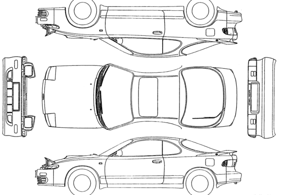 Toyota Celica 1990-1993 5th Gen - Toyota - drawings, dimensions, pictures of the car