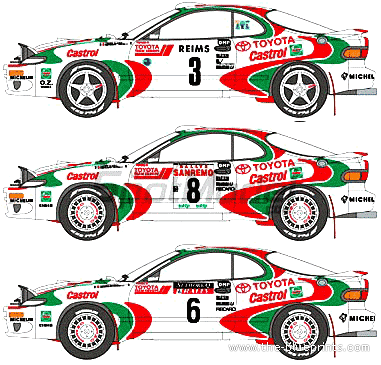 Toyota Celica GT-Four (1993) - Toyota - drawings, dimensions, pictures of the car