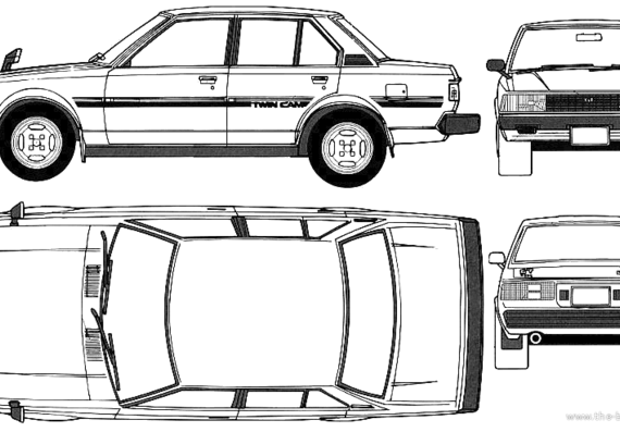 Toyota Corolla 1600 Twin Cam 4-Door (1978) - Toyota - drawings, dimensions, pictures of the car