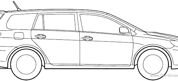 Toyota Corolla Fielder (2012) - Тойота - чертежи, габариты, рисунки автомобиля