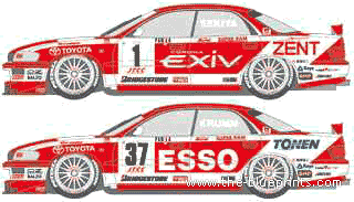 Toyota Corona JTCC Exiv (1995) - Toyota - drawings, dimensions, pictures of the car