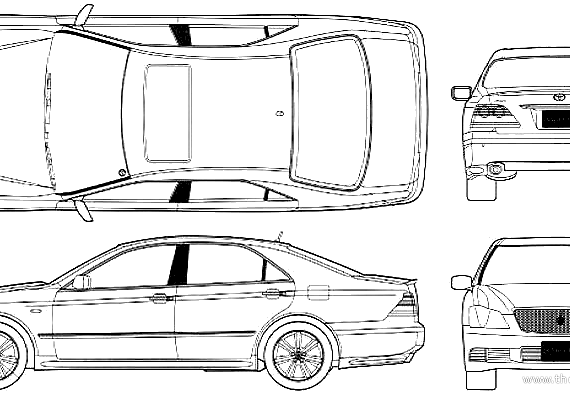 Toyota Crown Athlete (2005) - Toyota - drawings, dimensions, pictures of the car