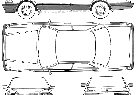 Toyota Crown Royal G - Тойота - чертежи, габариты, рисунки автомобиля