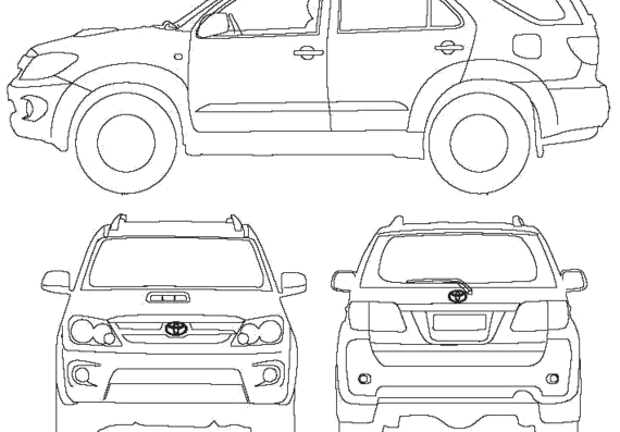 How to Draw Toyota Fortuner  Very Easy Way  YouTube
