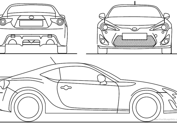 Toyota GT 86 (2013) - Toyota - drawings, dimensions, pictures of the car