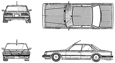 Toyota GX61 Mark 2 Grande - Toyota - drawings, dimensions, pictures of the car