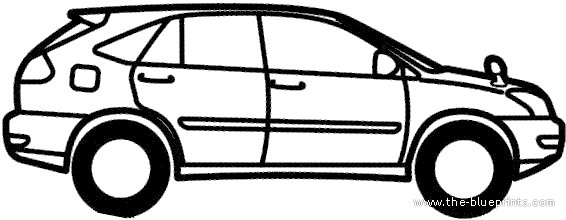 Toyota Harrier (2012) - Тойота - чертежи, габариты, рисунки автомобиля
