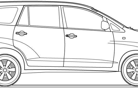 Toyota Innova (2005) - Toyota - drawings, dimensions, pictures of the car
