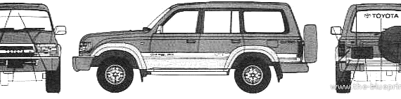 Toyota Land Cruiser 100 - Toyota - drawings, dimensions, pictures of the car