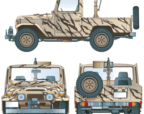 Toyota Land Cruiser FJ55 - Toyota - drawings, dimensions, pictures of the car