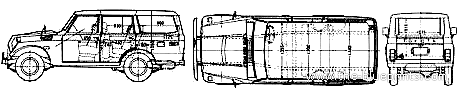 Toyota Land Cruiser FJ56V-KQ (1979) - Toyota - drawings, dimensions, pictures of the car